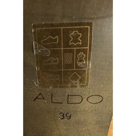 Aldo women size US 8.5 EU 39 brown leather oxford lace up  heel shoes - Picture 9 of 10